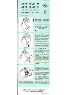 Agfa Tully M manual. Camera Instructions.